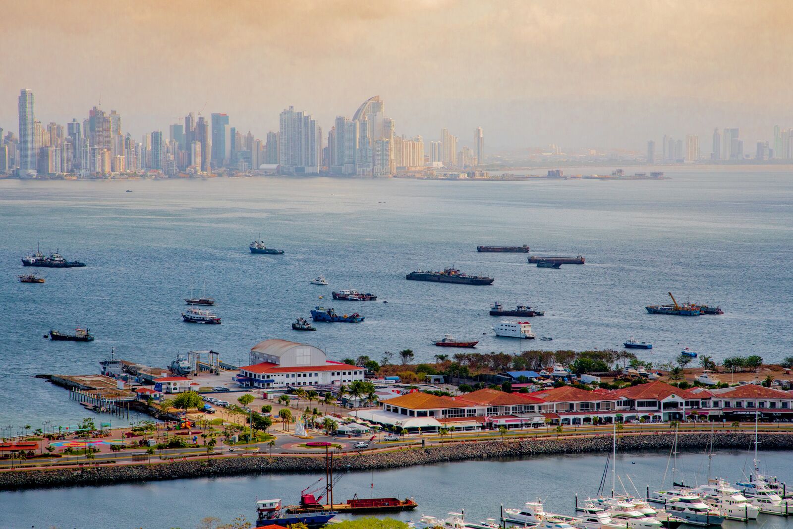 Helicopter Flight Over the Panama Canal